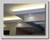 Γύψινος κρυφός φωτισμός με αντάυγεια